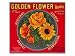 Golden Flower Orange Label - Redlands, CA Premium Giclee Poster Print, 9x12