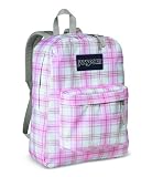 JanSport Superbreak Classic Backpack (Pink Pig Prepschool Plaid)