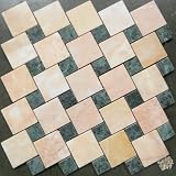 Stone Mosaic Tile Turned Shape Polished Marble Tile 12