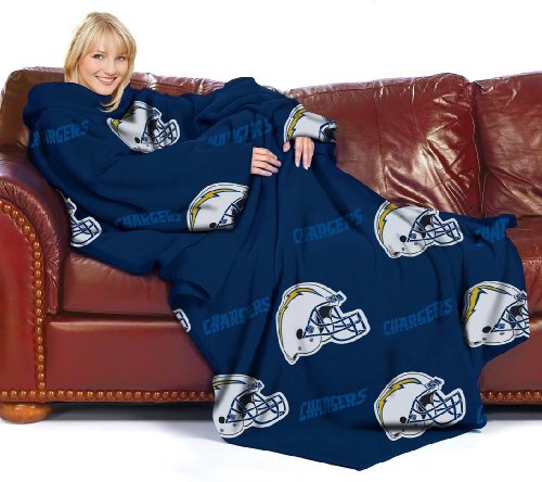 San Diego Chargers NFL (Adult) Fleece Comfy Throw