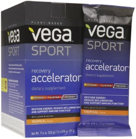 Vega Sport Recovery Accelerator Packets, Tropical 0.96 oz (Pack of 1)