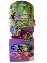 Tinkerbell Hair Accessories - Disney Tinkerbell And Fairy Friends Hair Snap Clips (6 Pieces) - Fairies