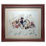 LPGA Multi Autographed Deluxe Framed Poster - Annika Sorenstam , Lorena Ochoa , Se Ri Pak