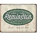 Remington Guns Rifles Hunting In All Weather Logo Distressed Retro Vintage Tin Sign