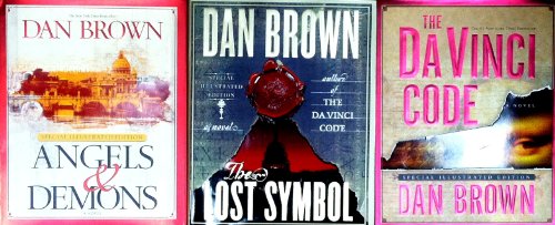 Dan Brown Three Book Set (Angels & Demons Special Illustrated Edition - The Lost Symbol Special Illustrated Edition - The DaVinci Code Special Illustrated Edition)