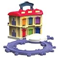 Chuggington LC54217 - Tragbarer Doppeldecker Ringlokschuppen, DieCast Serie