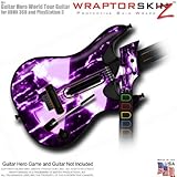 Radioactive Purple Skin fits Band Hero, Guitar Hero 5 & World Tour Guitars for XBOX 360 & PS3 (GUITA