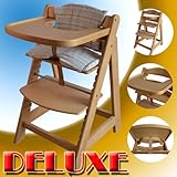 HONEY BEE TREPPENHOCHSTUHL KINDERHOCHSTUHL höhenverstellbar / abnehmbare XL-Essplatte inkl. Kissen