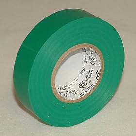 JVCC E-Tape Colored Electrical Tape: 3/4 in. x 22 yds. (Green)