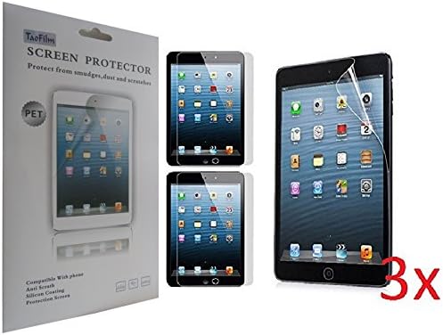 iPad Mini | Mini2 | Mini3 Screen Protector Film [3 Pack], TaoFilm(tm) Premium Screen Protector with TaoFilm Brand Packaging for Apple iPad Mini | Mini2 | Mini3 (HD Clear Film)