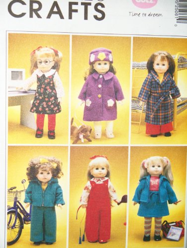 McCall's Patterns M2506 18-Inch Doll Clothes and Dog, One Size Only