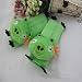 Green Pig Angry Bird Plush Seat Belt Shoulder Pad (one pair)