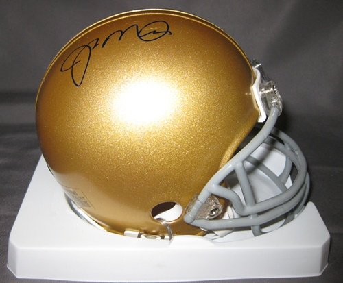 Joe Montana Notre Dame Fighting Irish NCAA Hand Signed Mini Football Helmet