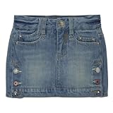 Girls' Xhilaration Multi-Button Denim Skirt