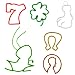 Buddy Bands - Luck Charms - 24 Pack, Glitter bands (Compare to Silly Bandz, Zany Bands, Goofy Bands, Disney Bands, and Stretchy Shapes) Check Out All the Buddy Band Styles and Shapes!