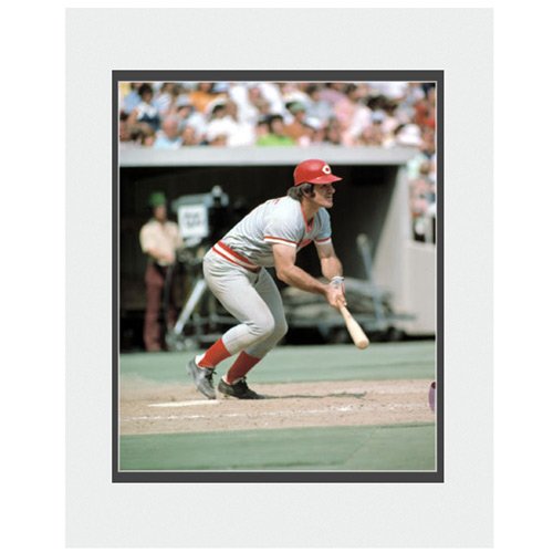Photo File Cincinnati Reds Pete Rose Matted Photo