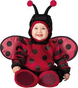 InCharacter Unisex-baby Infant Lady Bug Costume, Red/Black, Medium
