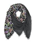 Plomo o Plata Fular (Antracita / Multicolor)