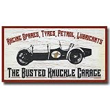 Busted Knuckle Garage Tin Metal Sign : Racing Spares