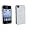 1 X GLITTER HardCase Tasche Etui Schale für iPhone 4/4 S - WEISS und VERGLITZERT - Glitter Case Glitzer Schutzhülle Hülle