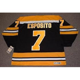 Buy PHIL ESPOSITO Boston Bruins 1974 CCM Vintage Throwback Away Hockey Jersey by CCM