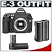 Olympus E-3 Digital SLR Camera with Olympus HLD-4 Power Battery Grip + BLM-1 Battery Pack