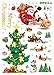 Kappier® Merry Christmas - Santa Clause/Sleigh/Red-Nosed Reindeer/Christmas Tree/Snowman/Gifts/Houses Peel & Stick Wall Decals