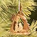 Nativity Scene Olive Wood Christmas Tree Ornaments Sculpture Carving
