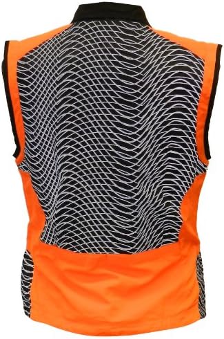 Reflective Tech Vest-Black/Orange S