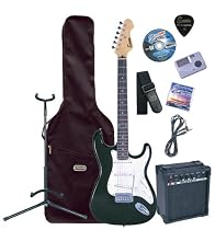 Encore EBP-KC3T Black Electric Guitar Outfit
