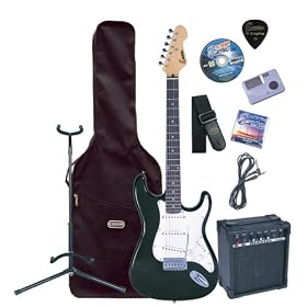 Encore EBP-KC3T Black Electric Guitar Outfit
