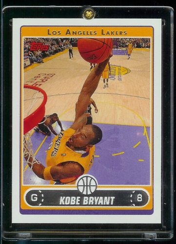 2006 07 Topps Kobe Bryant Los Angeles Lakers Basketball Card #8 - Mint Condition - Shipped In Protective ScrewDown Display Case!
