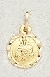 14 Kt Gold Religious Medals - St. Barbara - In a Premium Black Box