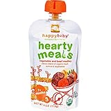 Happybaby Organic Baby Food, Stage 3, Beef Stew, 4-ounce Pouch