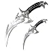 Sporting Goods : Draco Twin Fantasy Dagger Set Silver