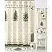 Ceramic Ivory Santa & Mistletoe Shower Curtain Hooks