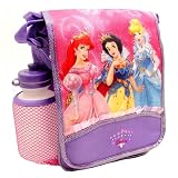 Disney Princess Messenger Style Lunch Bag W bottle Plus Disney Princess id picture wallet! by American Clocks