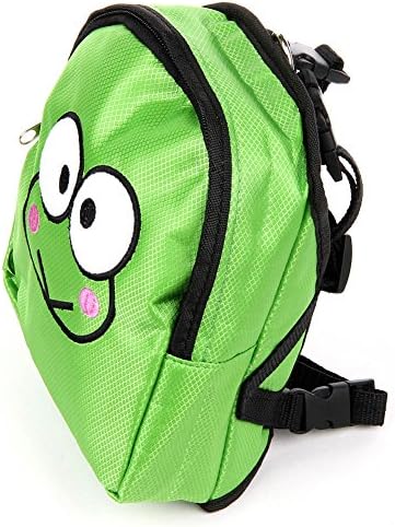 Kawaii Smiling Frog&Monkey Pattern Pet Dog Fabric Snacks Backpack Bag Carriers Harness For Trippers With 2 Colors 3 Sizes