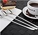 DREAMZE 9-inch Long Handle Iced Tea Spoon Coffee Mixing Spoon Ice Cream Spoon Stainless Steel Cocktail Stirring Spoons, Set of 6