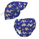 iPlay Royal Surfs Up Toddler Sun Hat & Swim Diaper Set