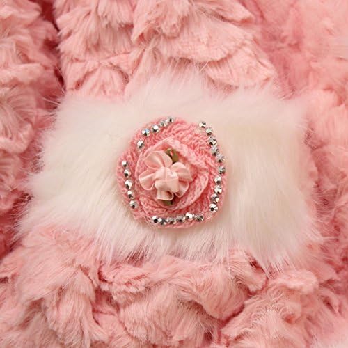 Kids Toddler Baby Girls Fur Coat Winter Warm Outerwear Jacket Watermelon Red XXL