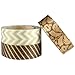 Wrapables Majestic Japanese Washi Masking Tape (Set of 3), 10M L x 15mm W