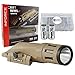 Inforce WMLx White Gen 2 LED Weapon Mounted Light 800 Lumens Bundle with 2 Extra Energizer CR123s and Lightjunction Battery Case