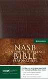 NIV Holy Bible Giant Print Reference Edition, Thumb Indexed, Black Leather-Look