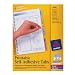 Avery Printable Repositionable Plastic Tabs, 1.25 Inch, Assorted, 96 per pack (16281)