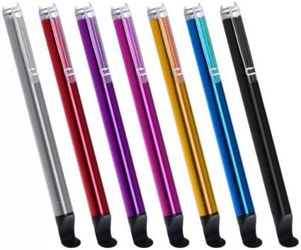 Enhanced Capacitive Stylus Pens, Hard Tip, High Quality, Ultra Sensitive, Improved Accuracy, Smooth On All Surfaces. Universal Stylus Pen Compatible with iPhone 6, iPad, Tablets, Samsung Galaxy, Etc. (Black)