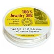 Silk Bead Stringing Thread White #8