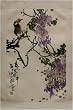 Chinese Brush Painting - "Magpie with Wisteria; Joy and Honor" watercolor on rice paper Chinese Brush Painting - "Magpie with Wisteria; Joy and Honor" watercolor on rice paper