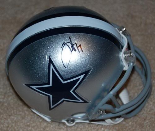 Miles Austin Hand Signed Autographed Dallas Cowboys Football Mini Helmet [Misc.]