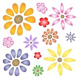 FLOWER POWER STENCIL (size 7